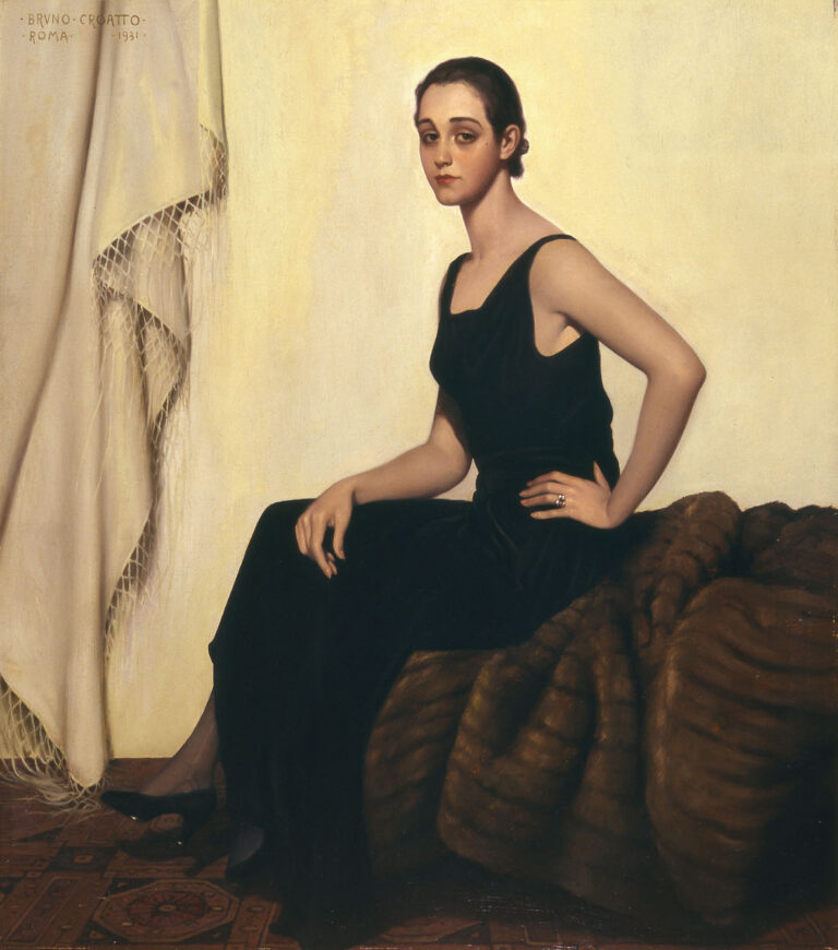 Bruno-Croatto_-Ritratto-di-donna-in-abito-nero-1931_Collezione-darte-della-FondazioneCRTrieste